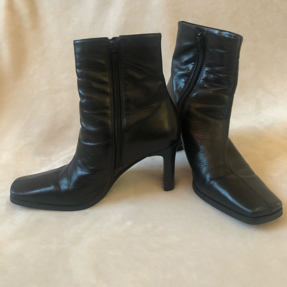 Bakers Black Booties Leather Upper